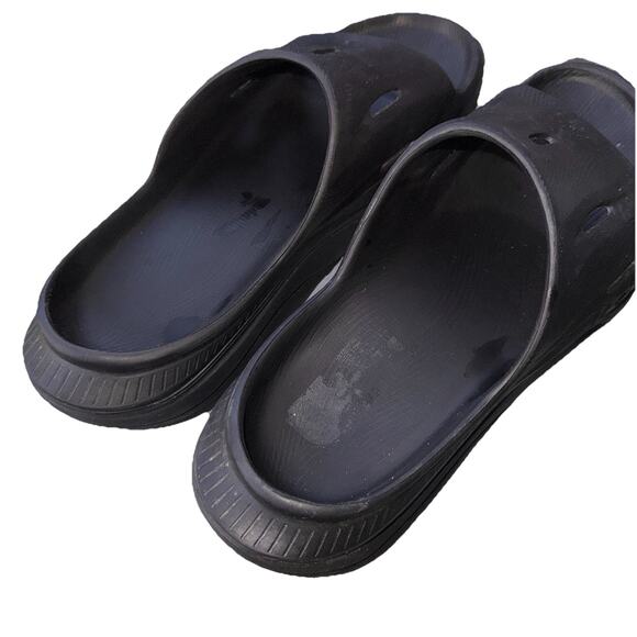 Hoka Ora Recovery Slides Slip On Black Sandals Women's Size 11 Mens 9 Unisex - Picture 3 of 4